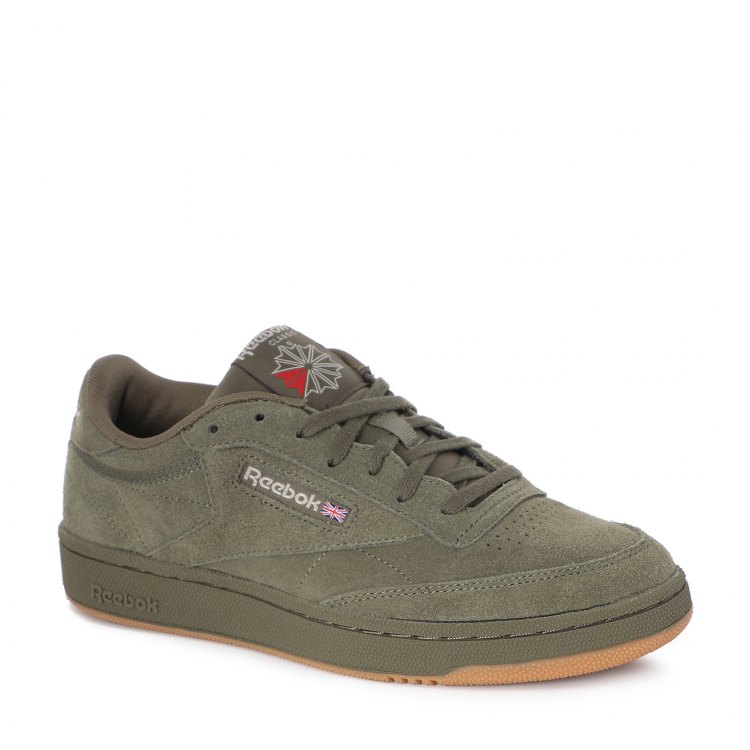 фото Кроссовки мужские reebok club c 85 зеленые 42.5 eu