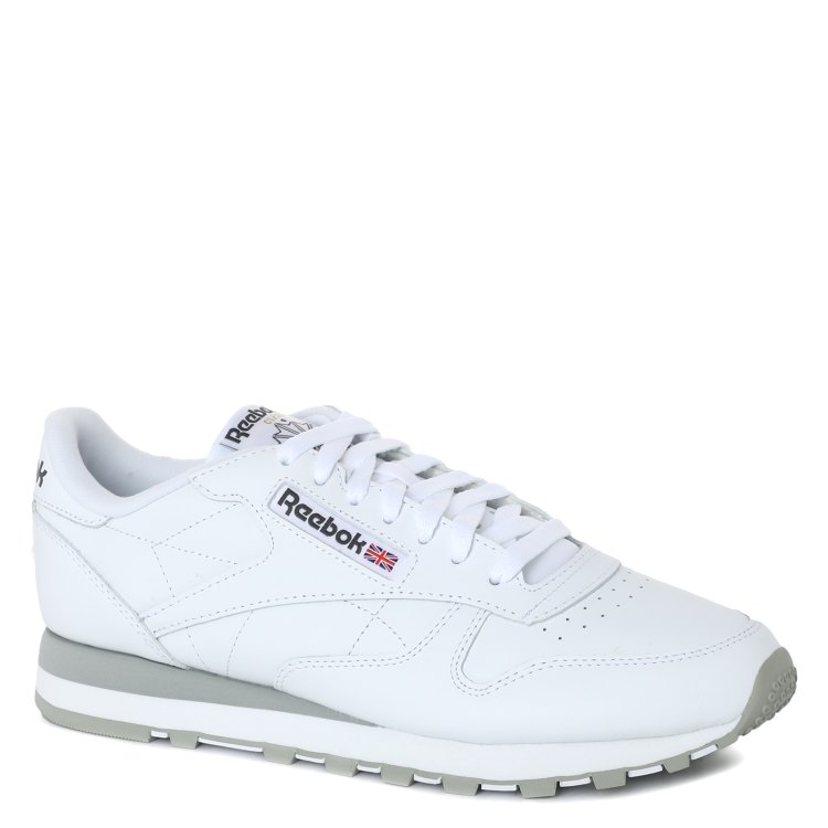 фото Кроссовки мужские reebok classic leather белые 42 eu