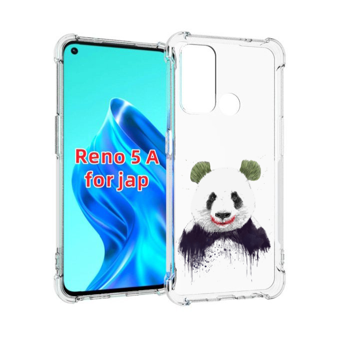 

Чехол MyPads панда джокер для Oppo Reno 5A, Прозрачный, Tocco