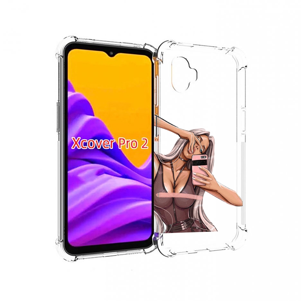 

Чехол MyPads девушка-в-прозрачной-одежде для Samsung Galaxy Xcover Pro 2, Прозрачный, Tocco