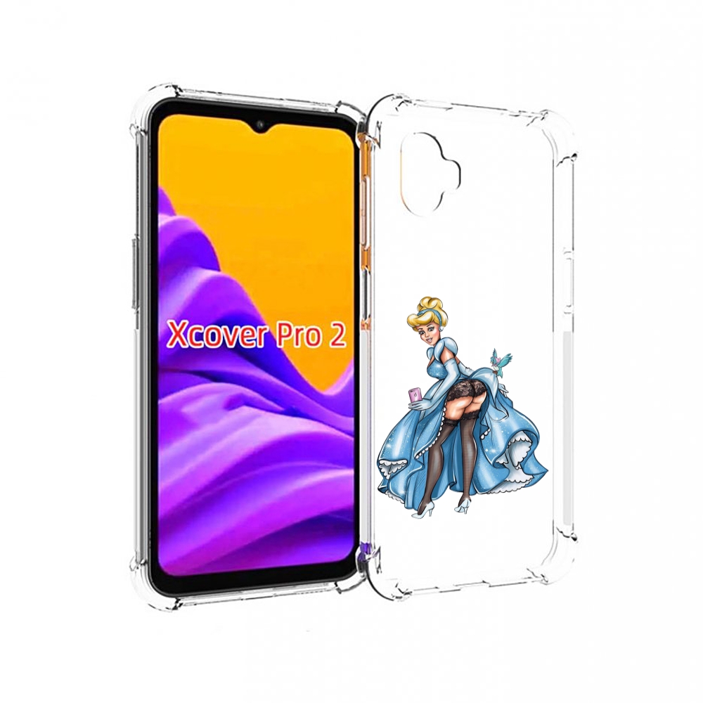 Чехол MyPads девушка-в-платье-красивая женский для Samsung Galaxy Xcover Pro 2