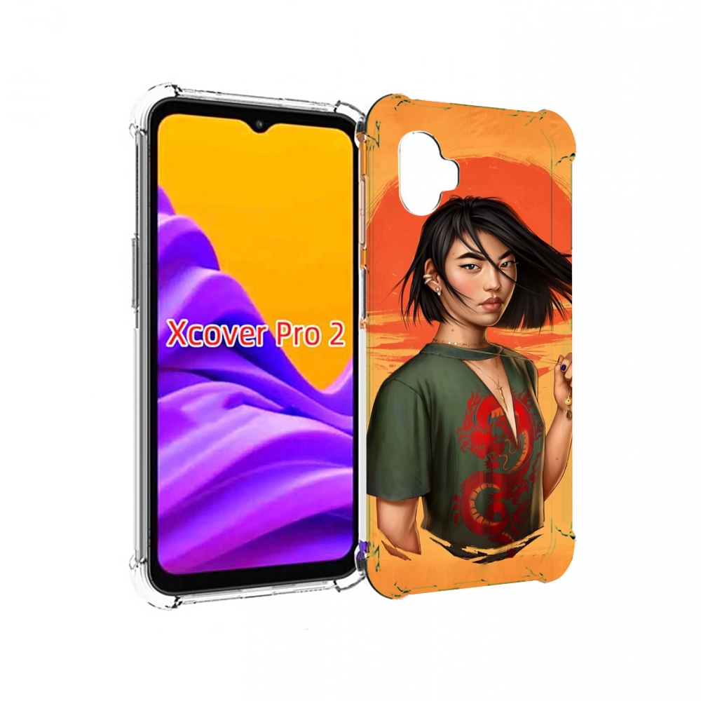 

Чехол MyPads девушка-в-оранжевом-фоне женский для Samsung Galaxy Xcover Pro 2, Прозрачный, Tocco