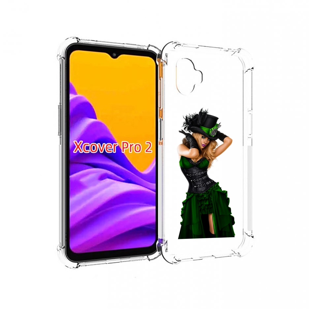 

Чехол MyPads девушка-в-модном-длинном-платье женский для Samsung Galaxy Xcover Pro 2, Прозрачный, Tocco