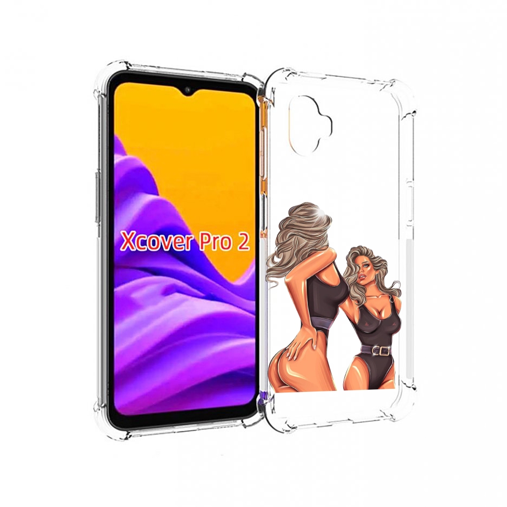 

Чехол MyPads девушка-в-купальнике-черном женский для Samsung Galaxy Xcover Pro 2, Прозрачный, Tocco