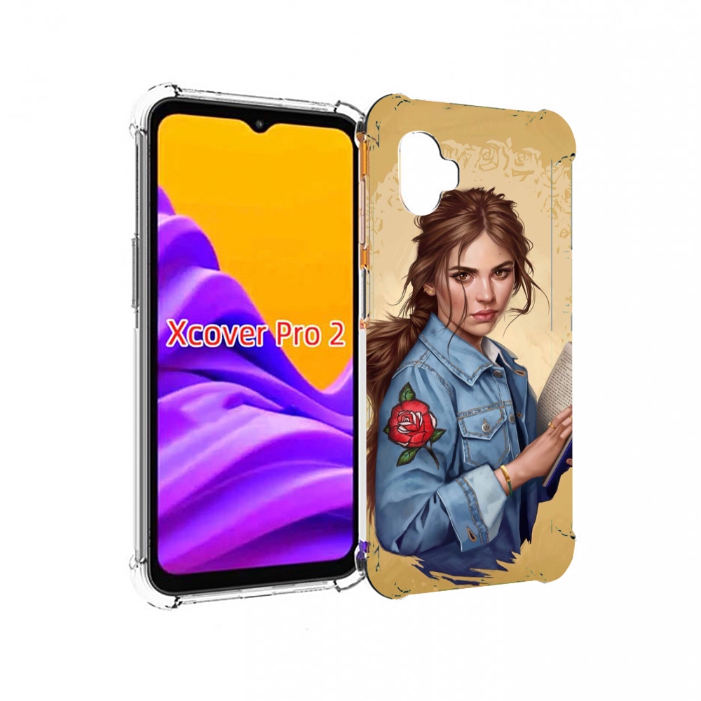 

Чехол MyPads девушка-в-бежевом-фоне для Samsung Galaxy Xcover Pro 2, Прозрачный, Tocco