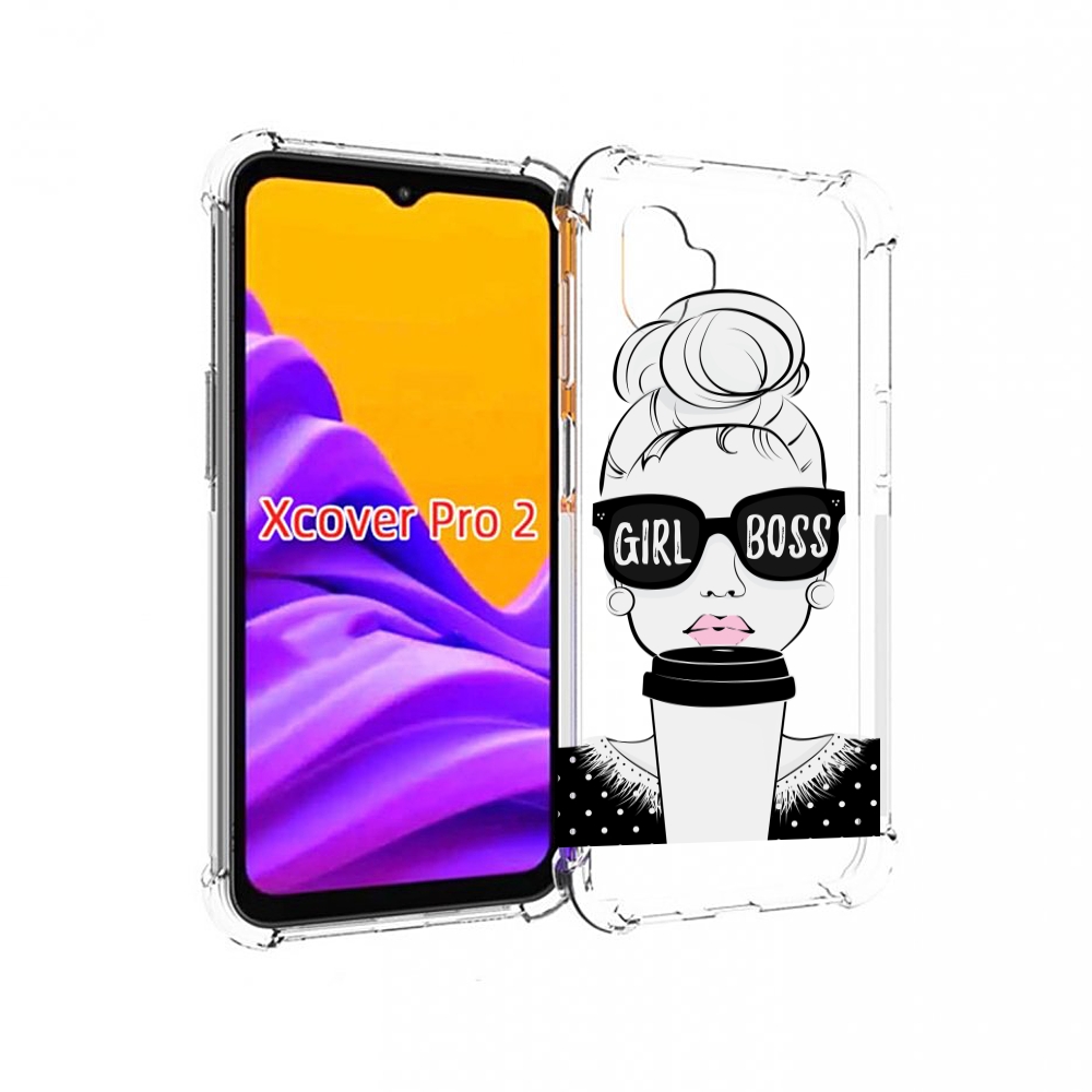 

Чехол MyPads девушка-босс женский для Samsung Galaxy Xcover Pro 2, Прозрачный, Tocco