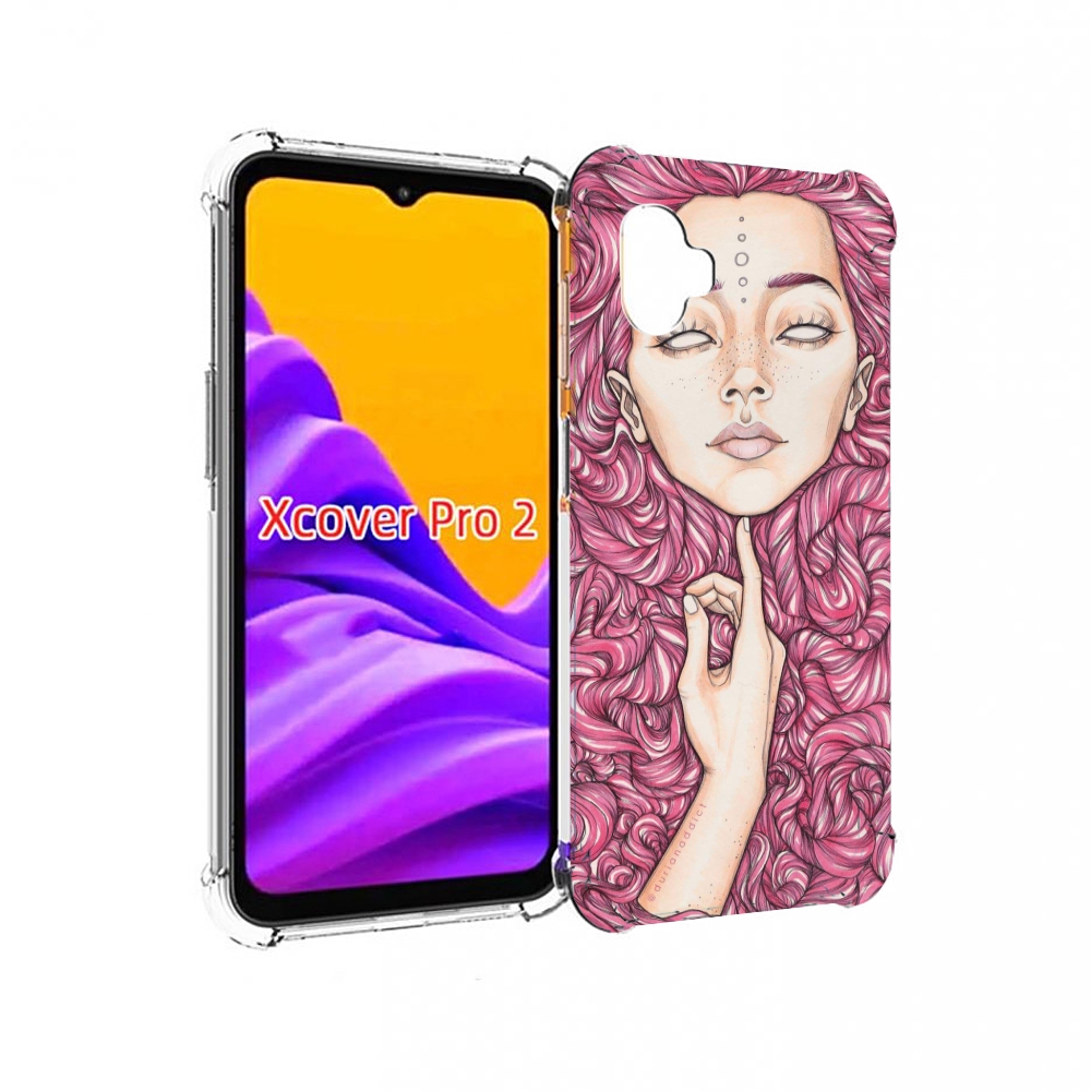 

Чехол MyPads девушка утонула в волосах женский для Samsung Galaxy Xcover Pro 2, Прозрачный, Tocco