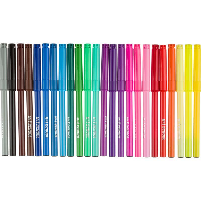 Фломастеры 24 цвета 1 School Space time линия 1-2мм смывающиеся 235₽