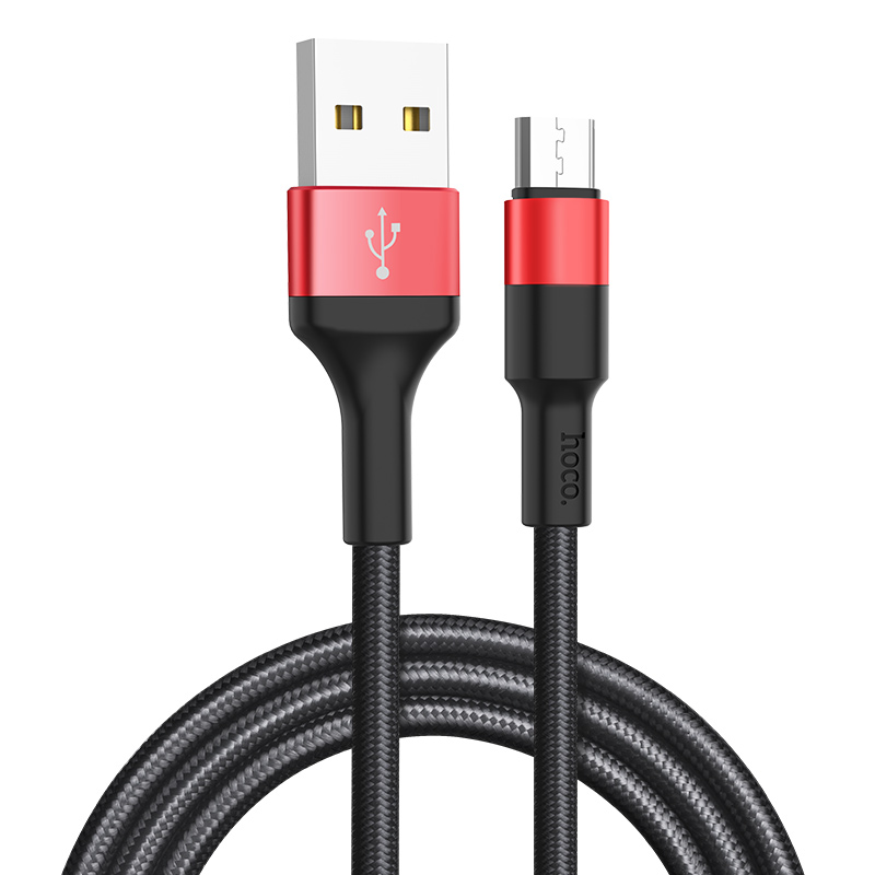 

Кабель Hoco X26 USB - Micro-USB, 2 А, 1 м, черно-красный, X26 Xpress