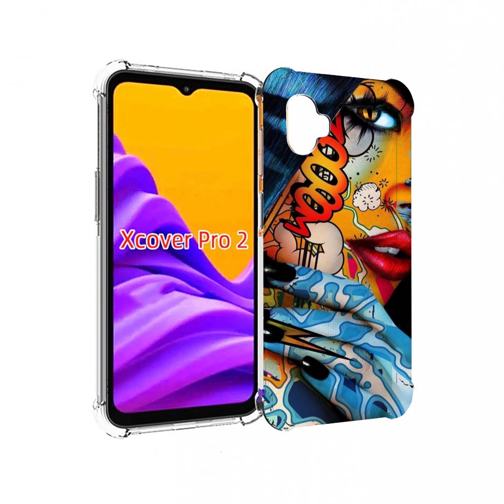 

Чехол MyPads девушка разрисованная краскам иженский для Samsung Galaxy Xcover Pro 2, Прозрачный, Tocco