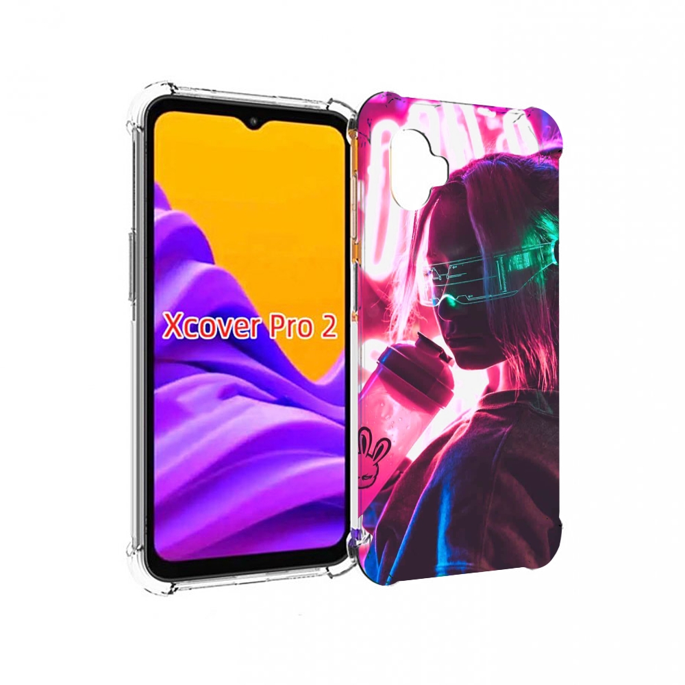 

Чехол MyPads девушка неоновый фон женский для Samsung Galaxy Xcover Pro 2, Прозрачный, Tocco