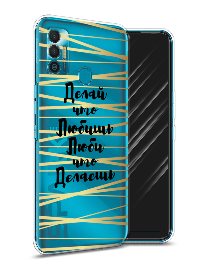 

Чехол Awog на Tecno Spark 7 "Делай что любишь", Разноцветный, 301050-7