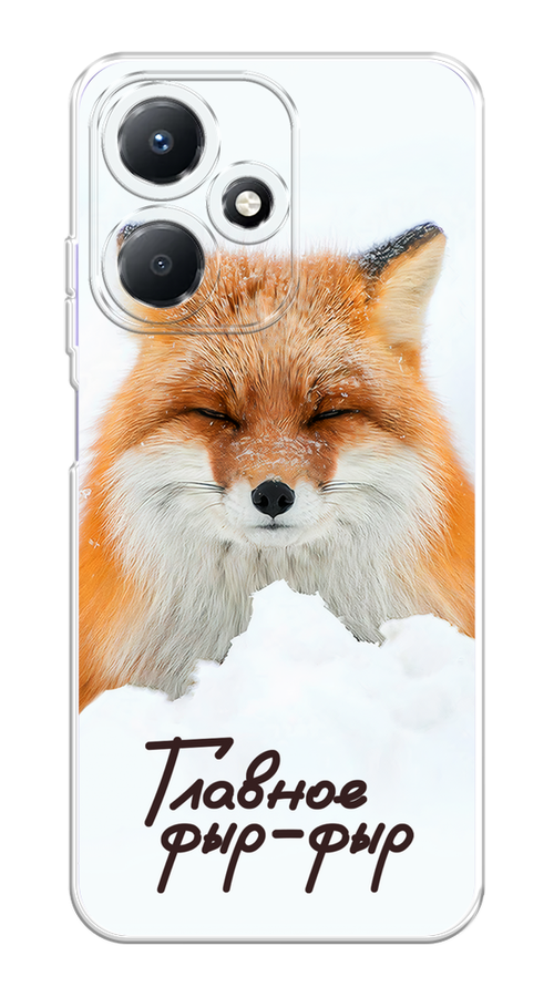 

Чехол на Infinix Hot 30 Play "Снежный фыр-фыр", Оранжевый;белый;коричневый, 3104250-1