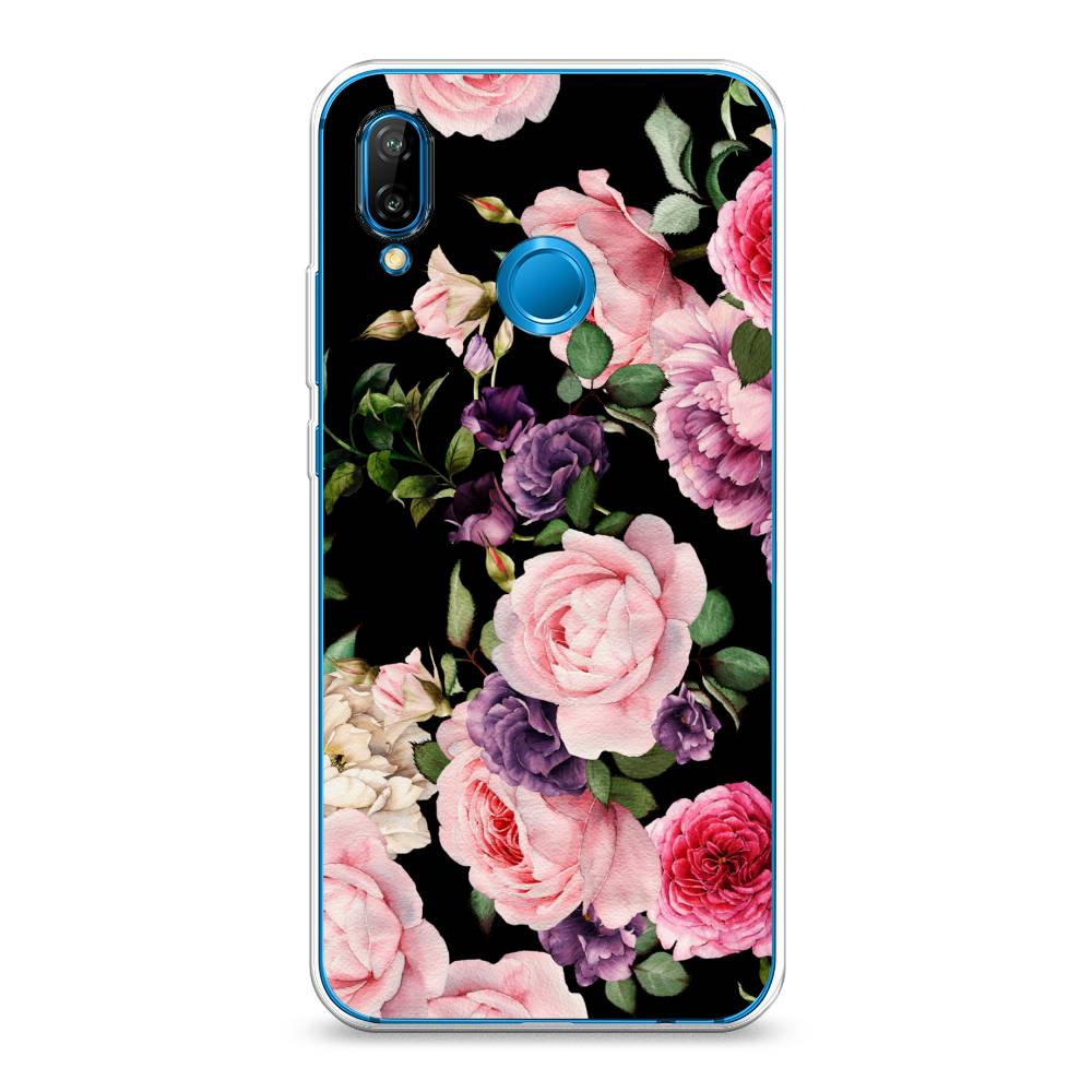 

Чехол Awog на Huawei P20 Lite "Пионы для черном", Черный;розовый;зеленый, 64450-8
