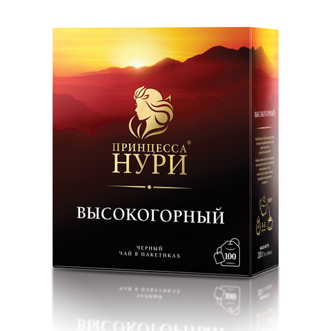 

Чай ПРИНЦЕССА НУРИ "Высокогорный" 200 шт, черный, 100 пакетиков по 2 г