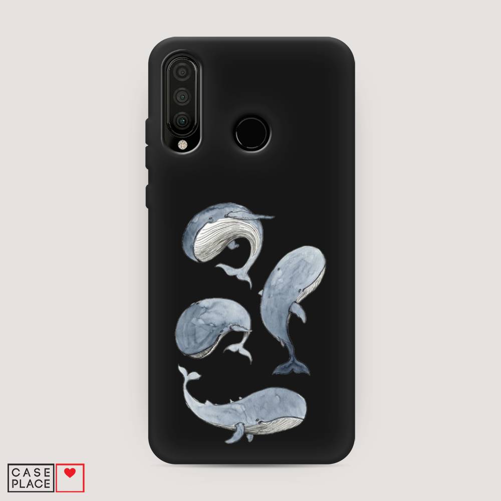 

Чехол Awog на Huawei P30 Lite "Киты", Белый;прозрачный;голубой, 67952-1