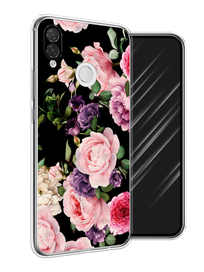 

Чехол Awog на Huawei P Smart Plus "Пионы для черном", Черный;розовый;зеленый, 68250-8