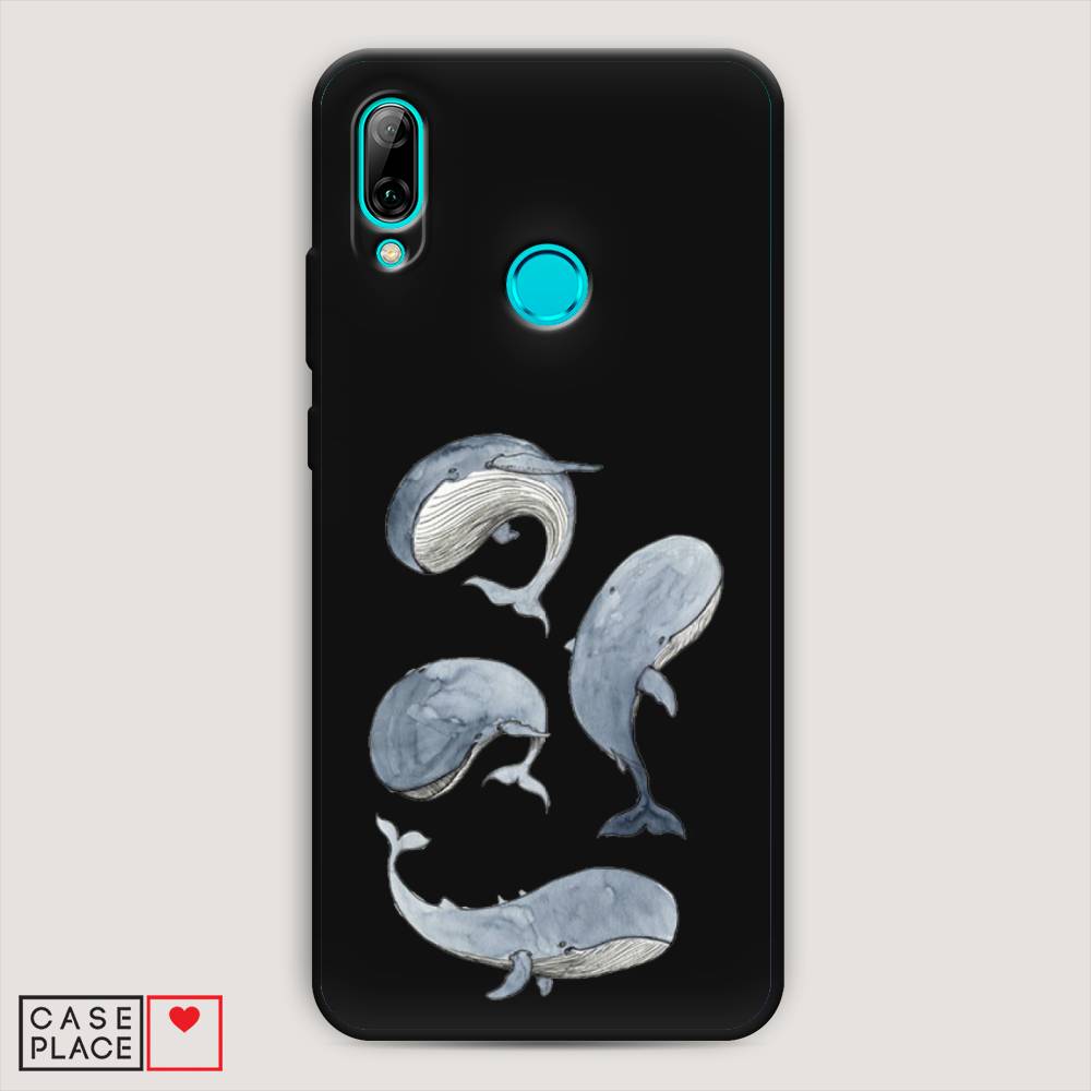 

Чехол Awog на Huawei P Smart 2019 "Киты", Белый;прозрачный;голубой, 67252-1