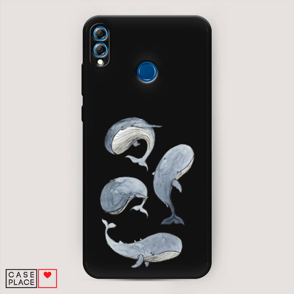

Чехол Awog на Honor 8X "Киты", Белый;прозрачный;голубой, 66752-1