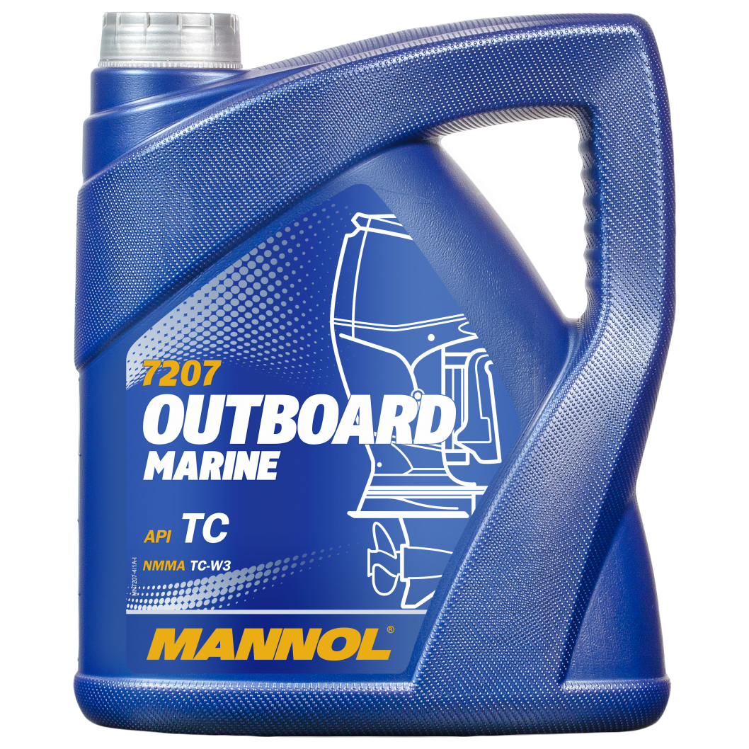 Моторное масло Mannol полусинтетическое Outboard Marine 2T 4 л
