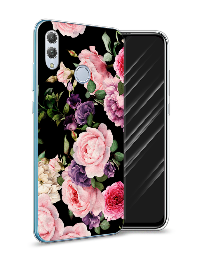 

Чехол Awog на Honor 10 Lite "Пионы для черном", Черный;розовый;зеленый, 67550-8