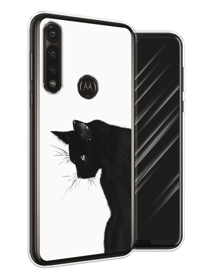 

Чехол Awog на Motorola Moto G Power 2020 "Black cat", Разноцветный, 242650-1