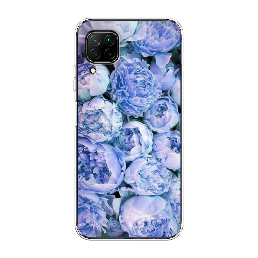 

Чехол Awog на Huawei P40 Lite "Пионы голубые", Голубой, 611650-8