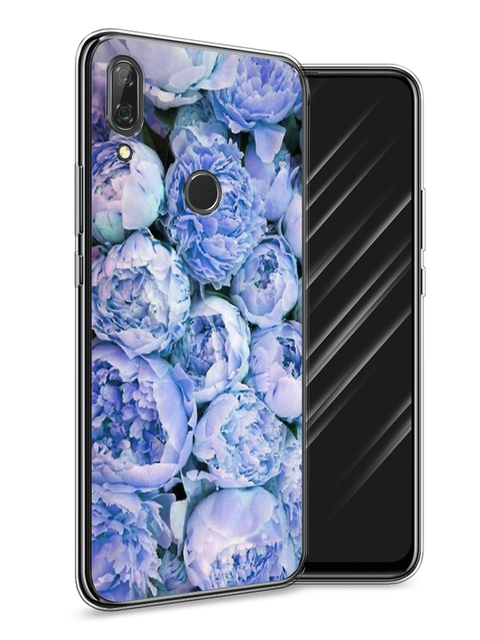 

Чехол Awog на Huawei P Smart Z "Пионы голубые", Голубой, 69450-8