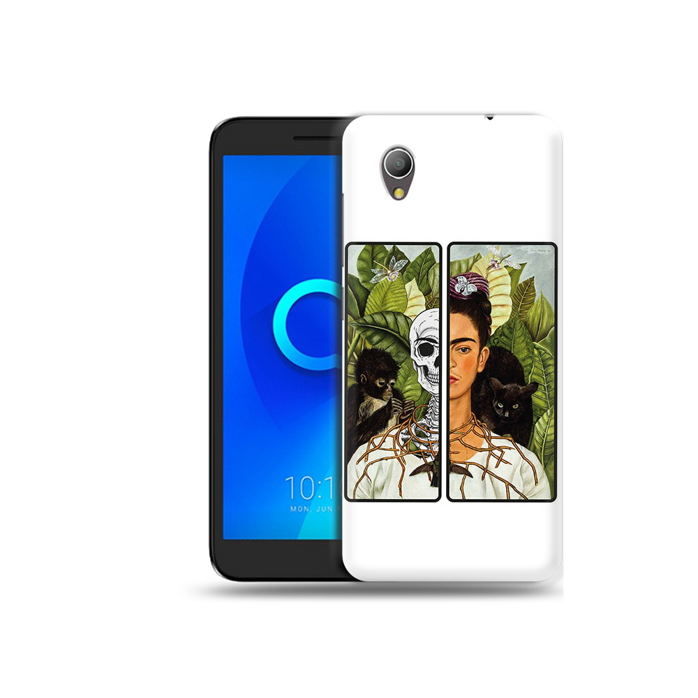 

Чехол MyPads Tocco для Alcatel 1 сдвоенная картинка девушка скелет (PT227134.658.595), Прозрачный, Tocco