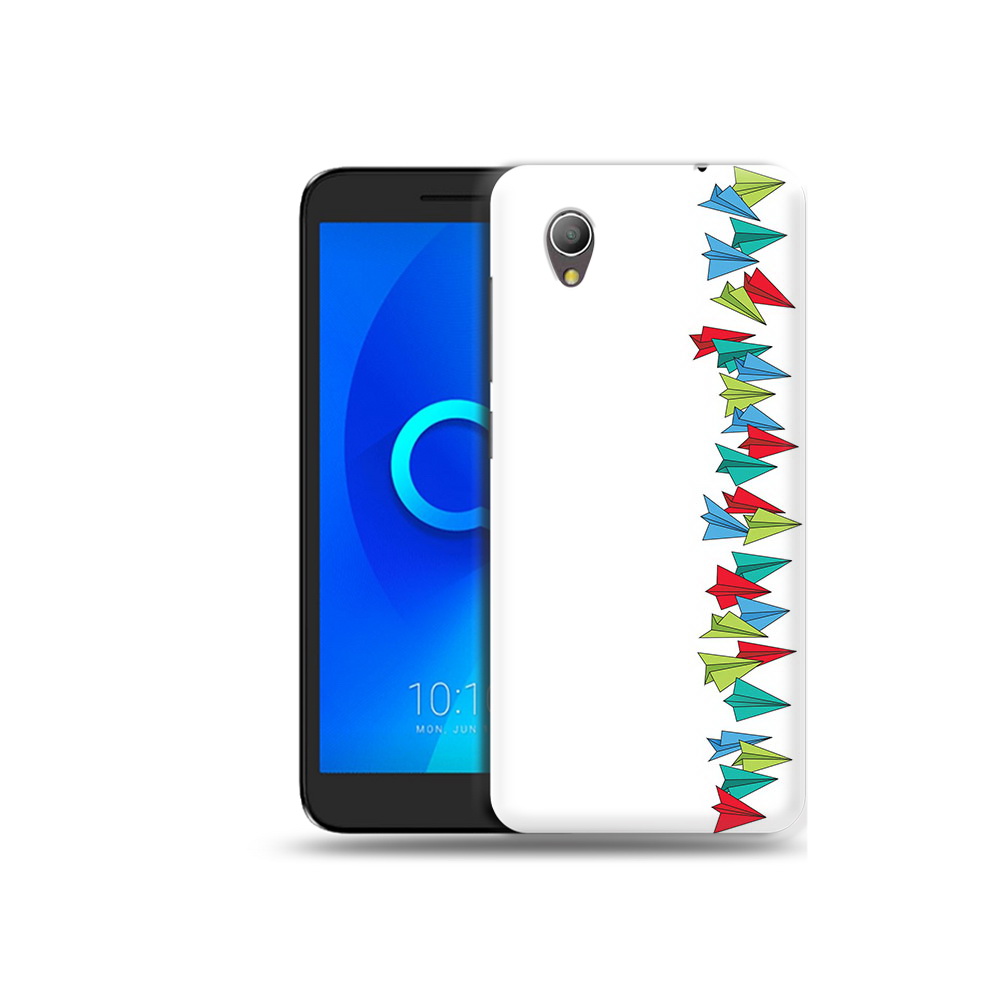

Чехол MyPads Tocco для Alcatel 1 самолетики из листочков (PT227134.658.593), Прозрачный, Tocco