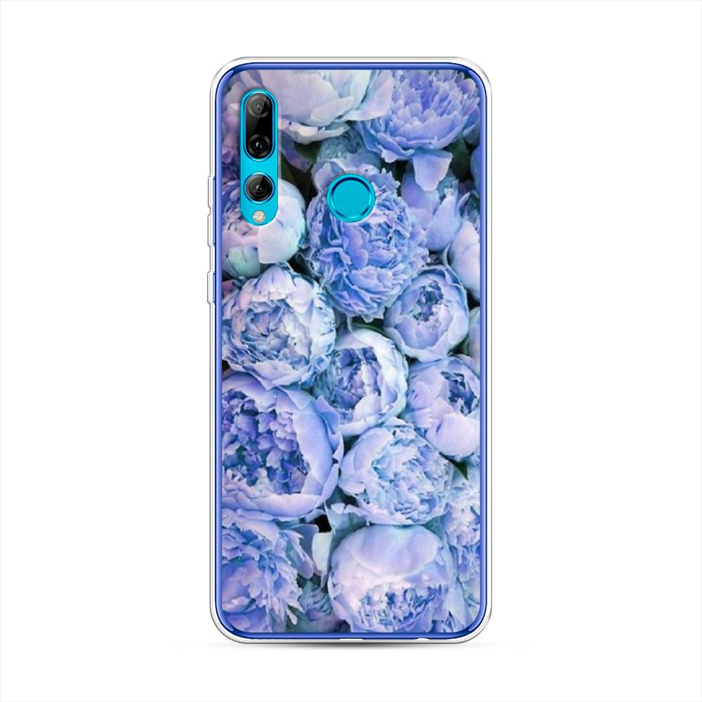 

Чехол Awog на Huawei P Smart Plus 2019 "Пионы голубые", Голубой, 69250-8