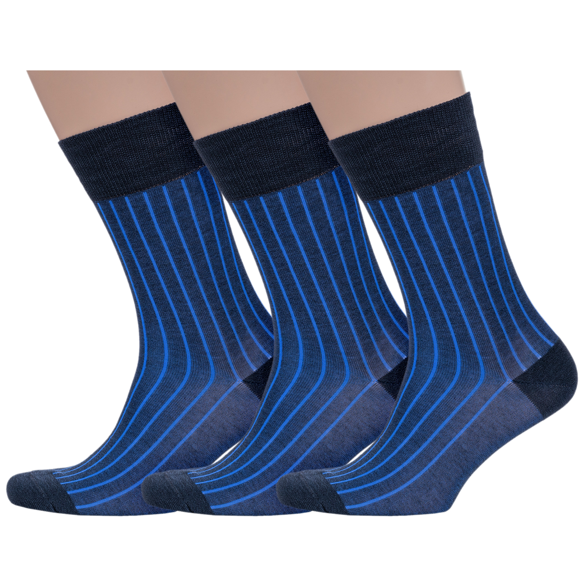 Комплект носков мужских Sergio di Calze 3-18SC2 синих 29