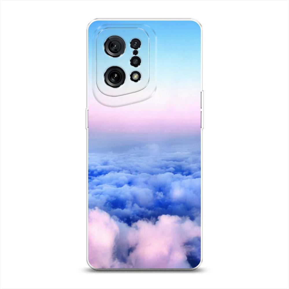 

Чехол Awog на Oppo Find X5 "Облака", Разноцветный, 259750-4