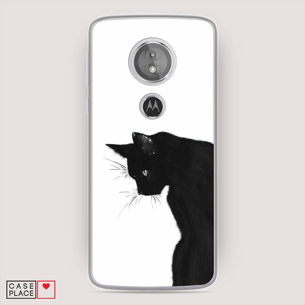 

Чехол Awog на Motorola Moto E5 / Моторола Мото E5 "Black cat", Разноцветный, 241050-1