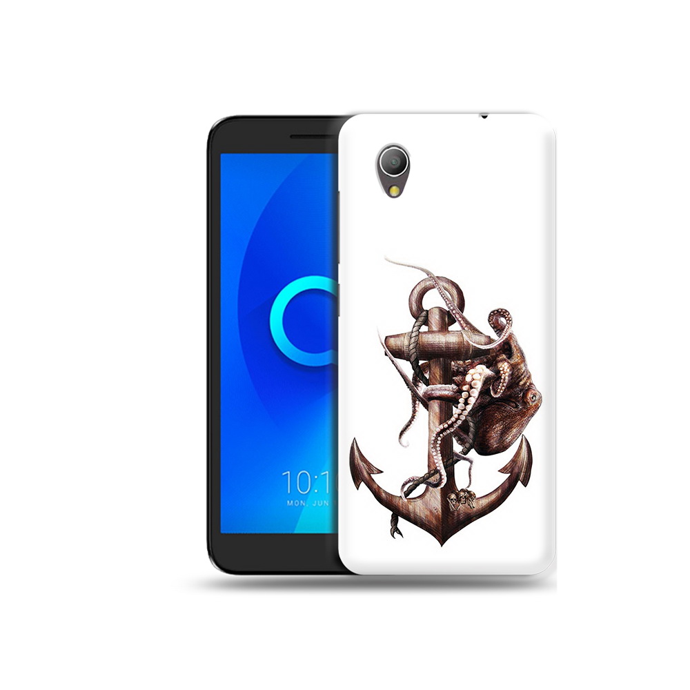 

Чехол MyPads Tocco для Alcatel 1 ржавый якорь (PT227134.658.579), Прозрачный, Tocco