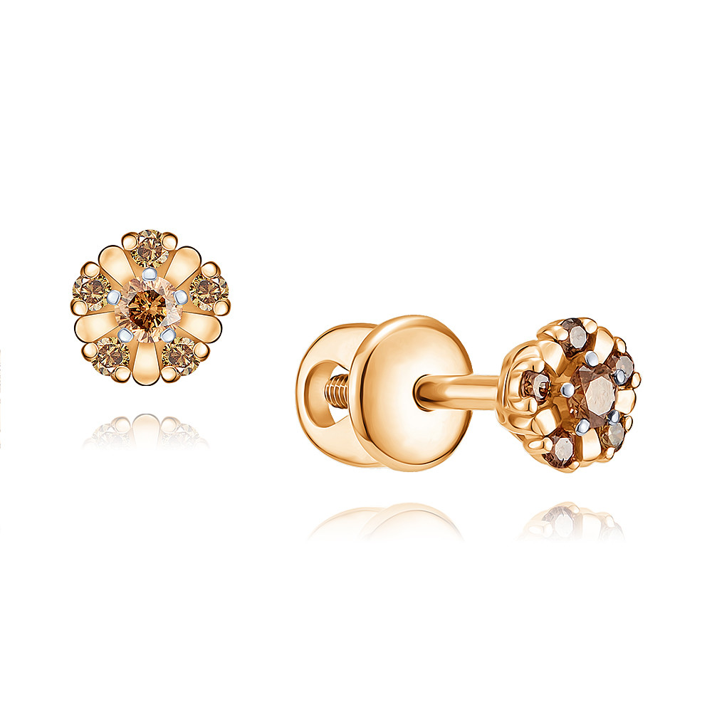 

Серьги из красного золота с бриллиантом ADAMAS 21038395/01-А50Д-425, 21038395/01-А50Д-425