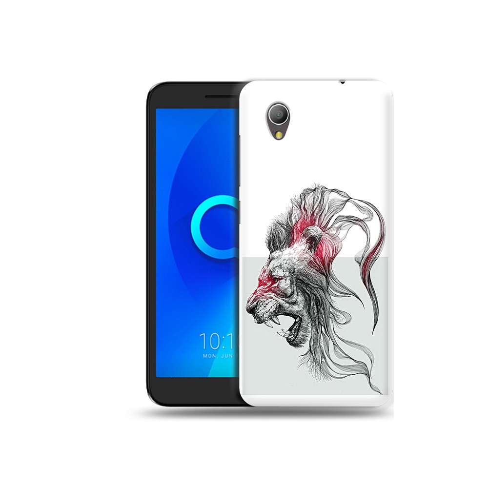 

Чехол MyPads Tocco для Alcatel 1 разъяренный лев (PT227134.658.576), Прозрачный, Tocco