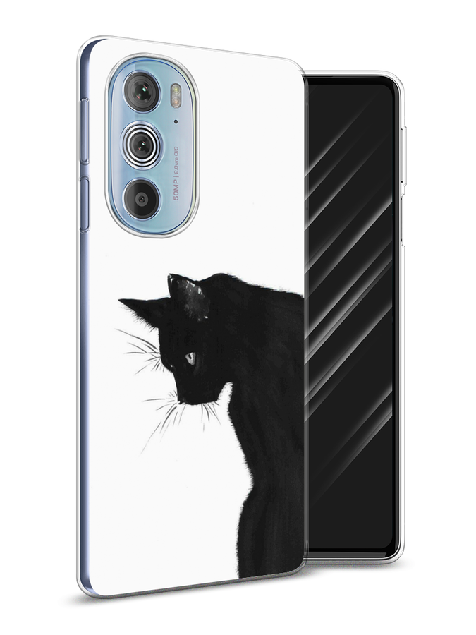 

Чехол Awog на Motorola Edge 30 Pro "Black cat", Разноцветный, 243350-1