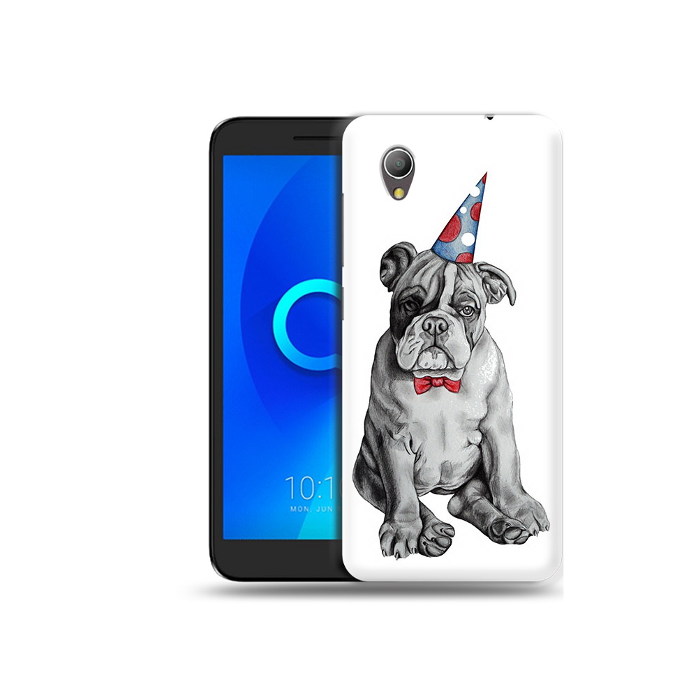 

Чехол MyPads Tocco для Alcatel 1 праздничный щенок (PT227134.658.554), Прозрачный, Tocco