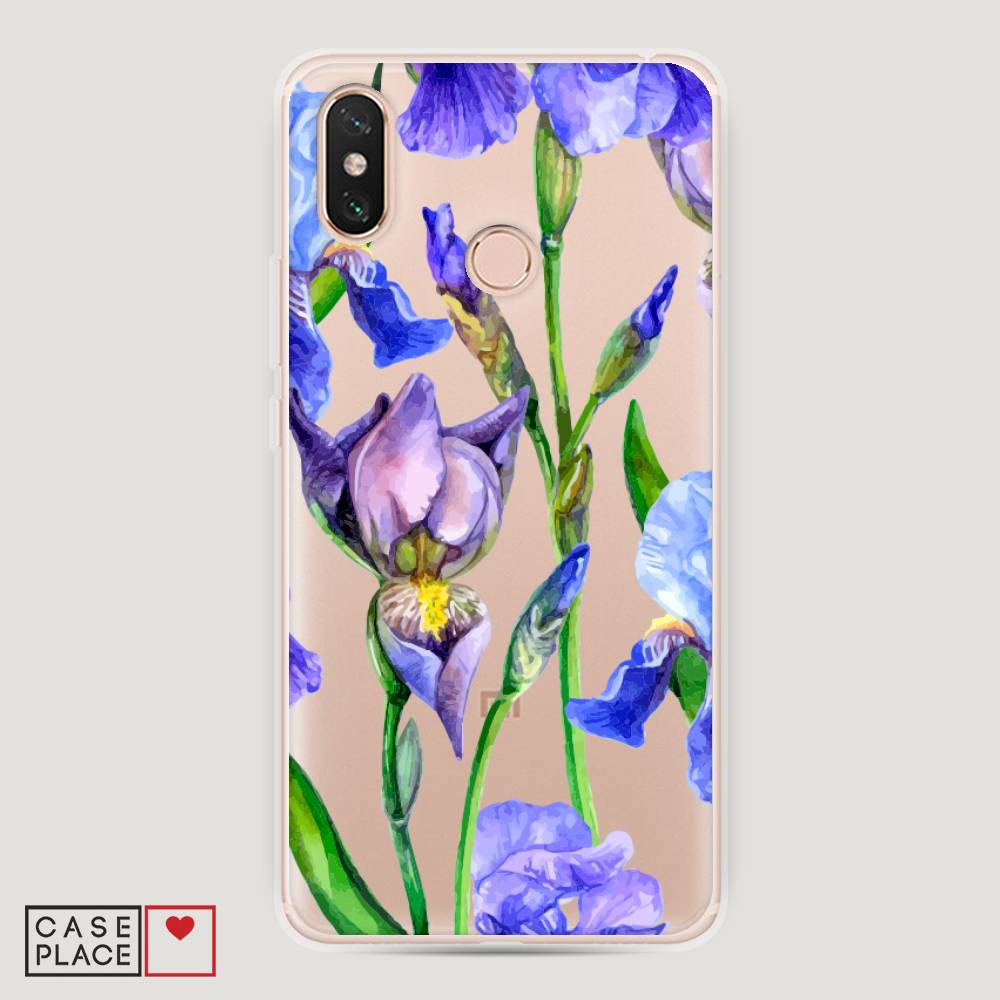 

Пластиковый чехол "Синие ирисы" на Xiaomi Mi Max 3