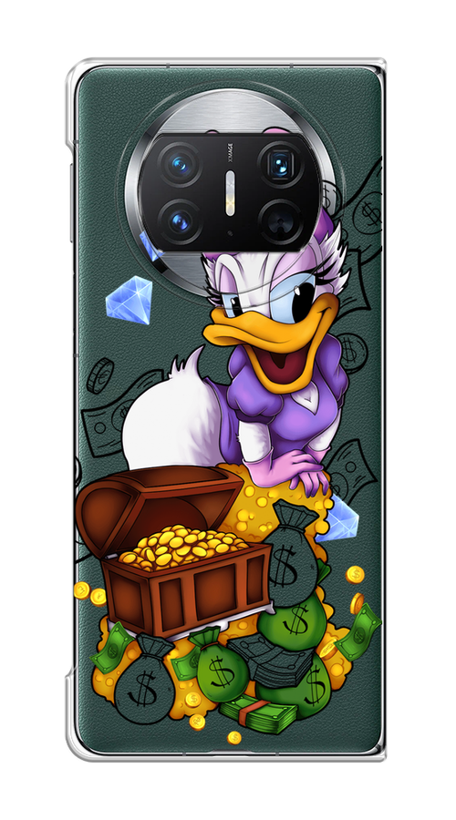 

Чехол на Huawei Mate X3 "Rich Daisy Duck", Коричневый;белый;фиолетовый, 6122450-1
