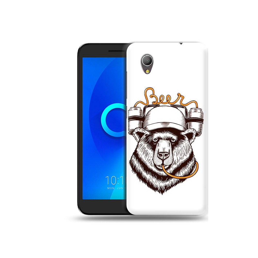 

Чехол MyPads Tocco для Alcatel 1 пивной медведь (PT227134.658.538), Прозрачный, Tocco