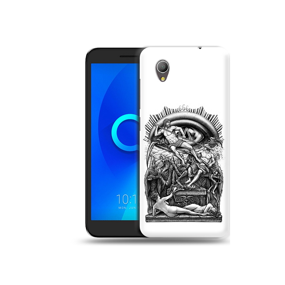 

Чехол MyPads Tocco для Alcatel 1 оракул черно белый (PT227134.658.528), Прозрачный, Tocco