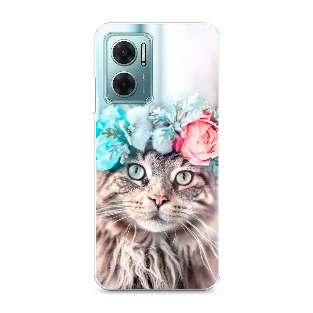 

Чехол Awog на Xiaomi Redmi 10 5G "Кот в венке", Разноцветный, 313550-2