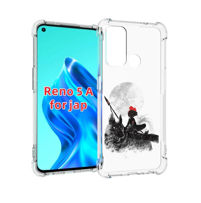 

Чехол MyPads мононоке для Oppo Reno 5A, Прозрачный, Tocco