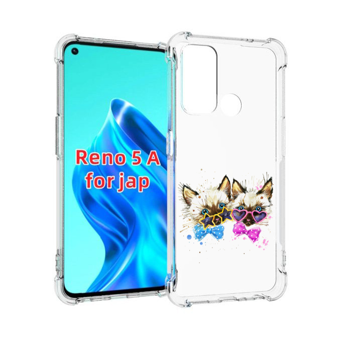 

Чехол MyPads милые котята для Oppo Reno 5A, Прозрачный, Tocco