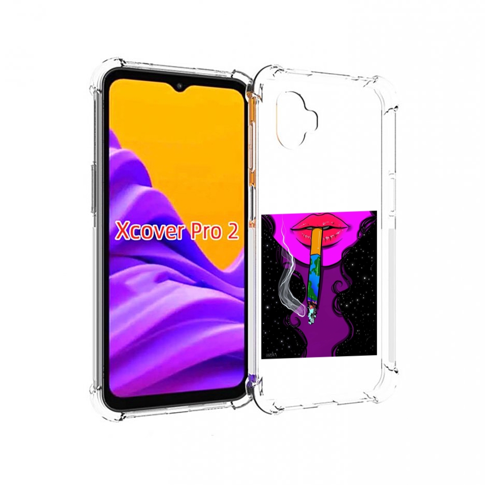 

Чехол MyPads девушка курит землю женский для Samsung Galaxy Xcover Pro 2, Прозрачный, Tocco