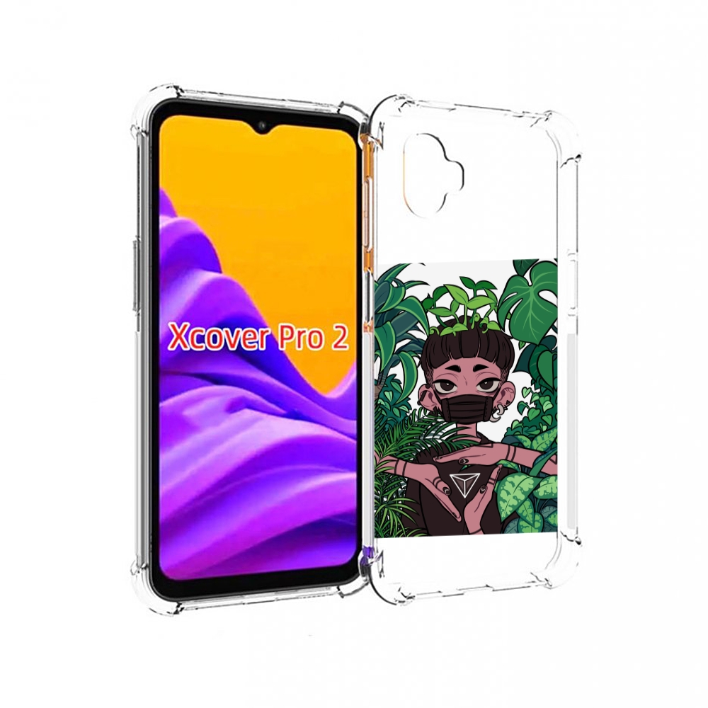 Чехол MyPads девушка в природе женский для Samsung Galaxy Xcover Pro 2
