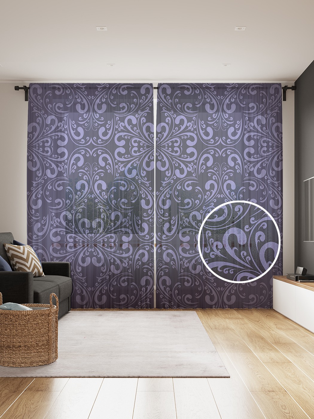 

Фототюль JoyArty "Фантазия начинается", 145x265см, 2 полотна, лента, 50 крючков, Фантазия начинается