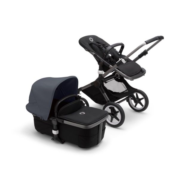 фото Коляска 2в1 bugaboo fox3 graphite/midnight black/stormy blue 2306010040/2306010062